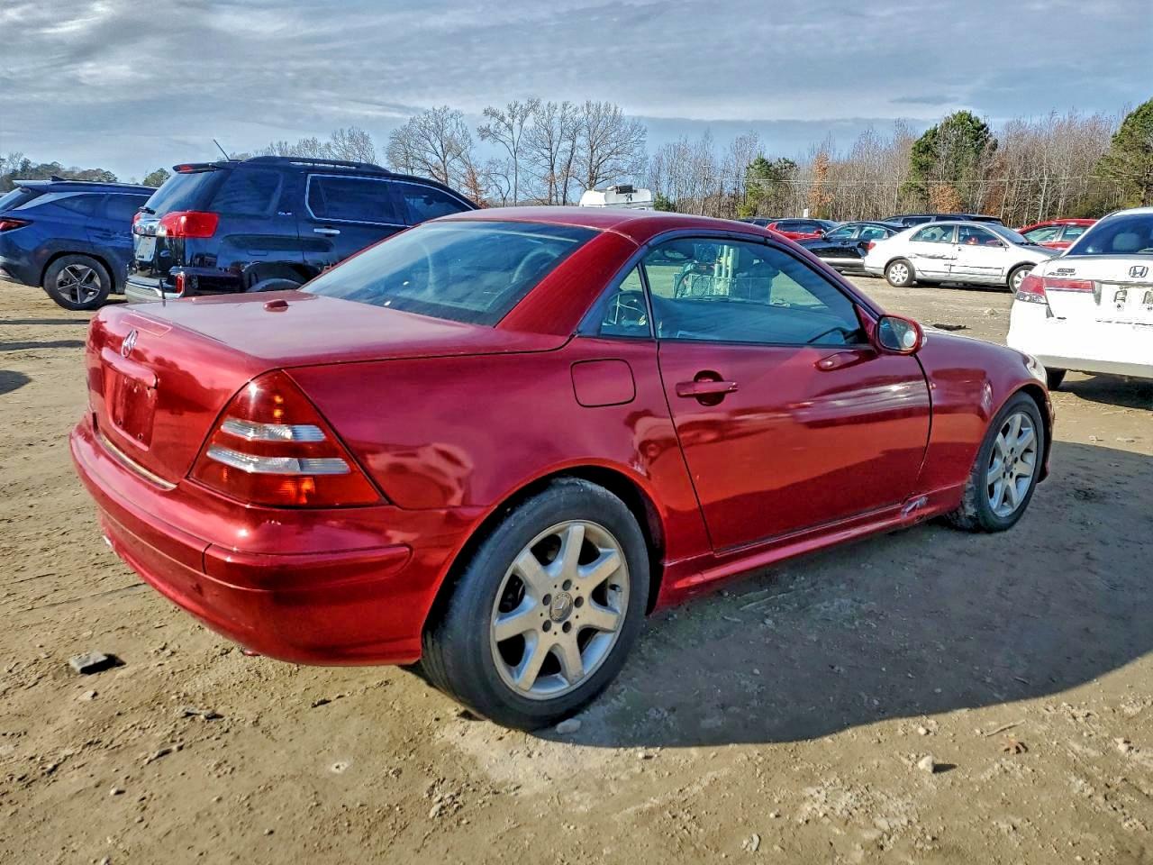 2004 Mercedes-benz Slk Красный vin: WDBKK49F34F302434