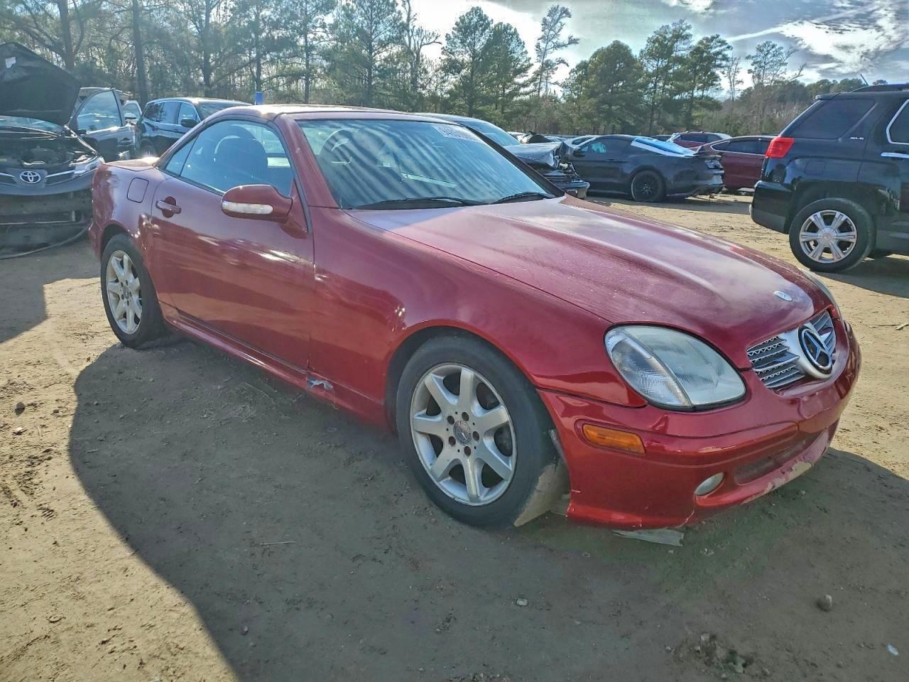 2004 Mercedes-benz Slk Красный vin: WDBKK49F34F302434
