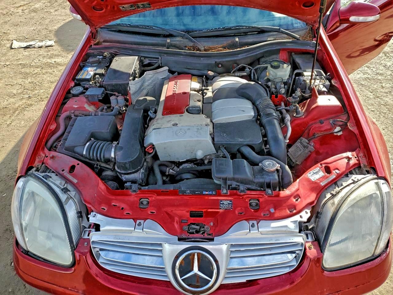 2004 Mercedes-benz Slk Красный vin: WDBKK49F34F302434