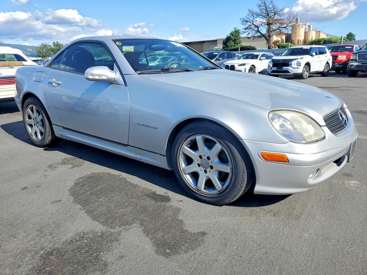 2004 Mercedes-benz Slk 230 Kompressor Silver vin: WDBKK49F34F306287