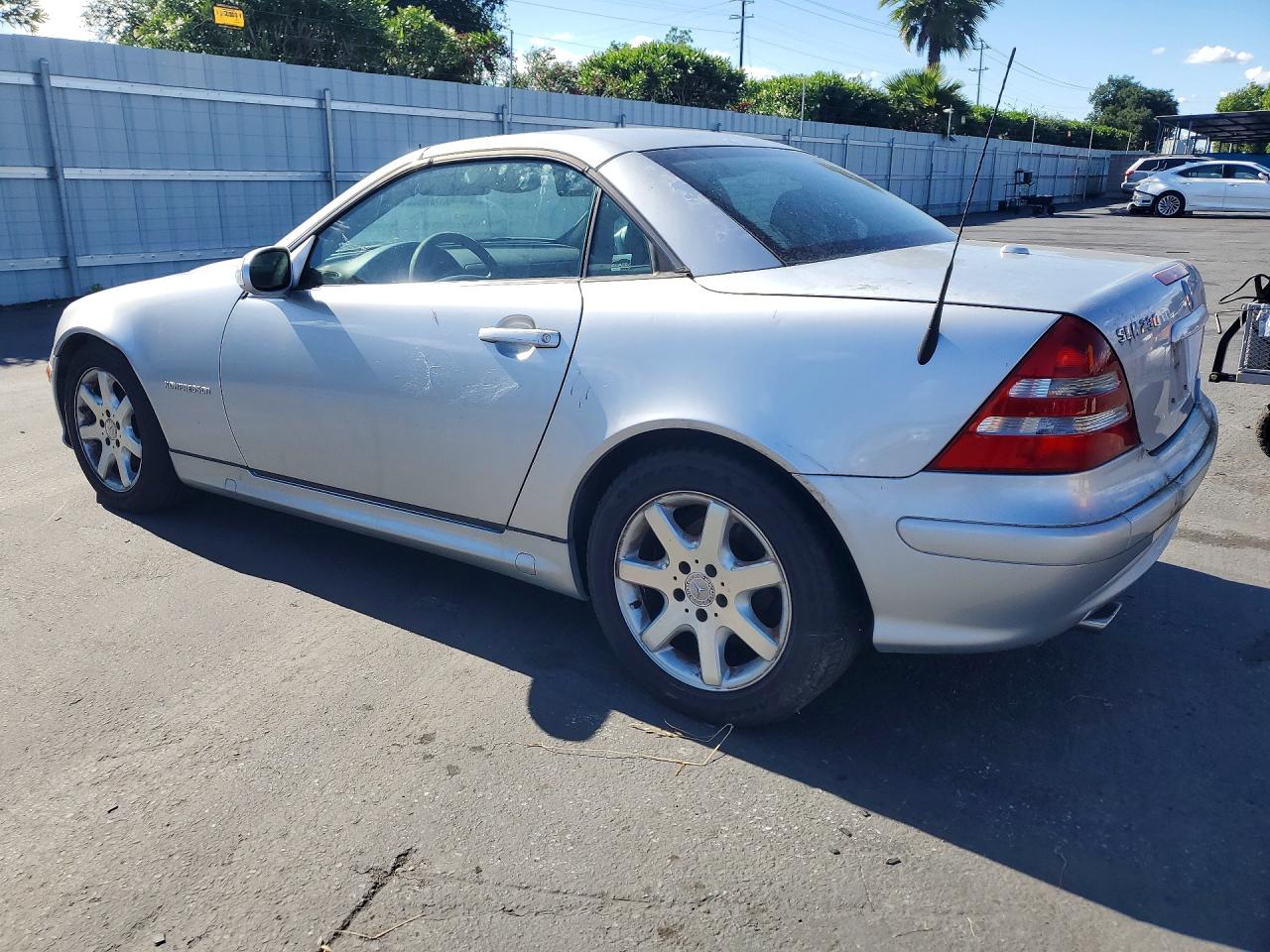 2004 Mercedes-benz Slk 230 Kompressor Silver vin: WDBKK49F34F306287