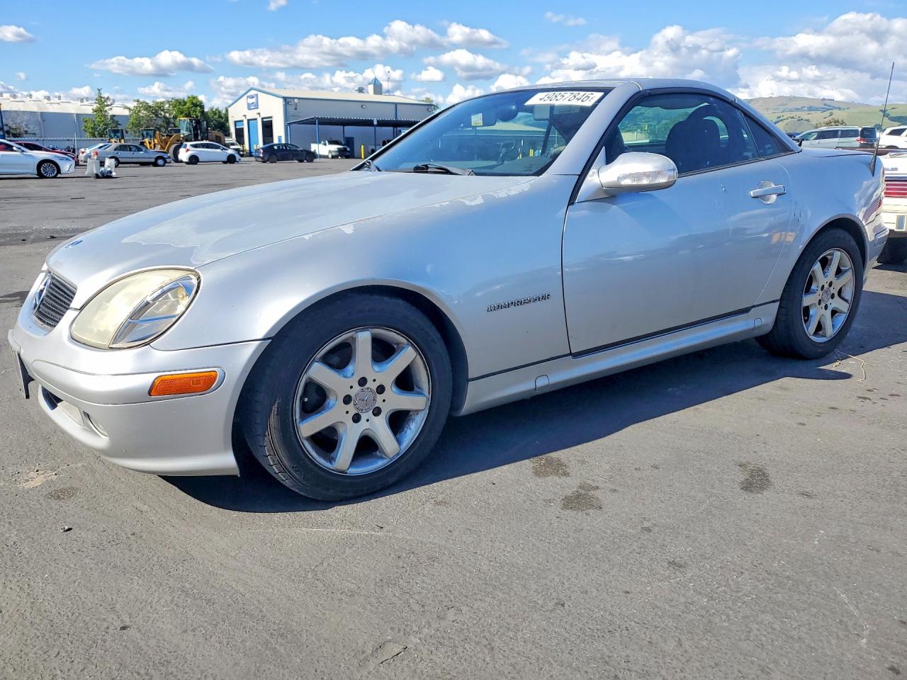 2004 Mercedes-benz Slk 230 Kompressor Silver vin: WDBKK49F34F306287