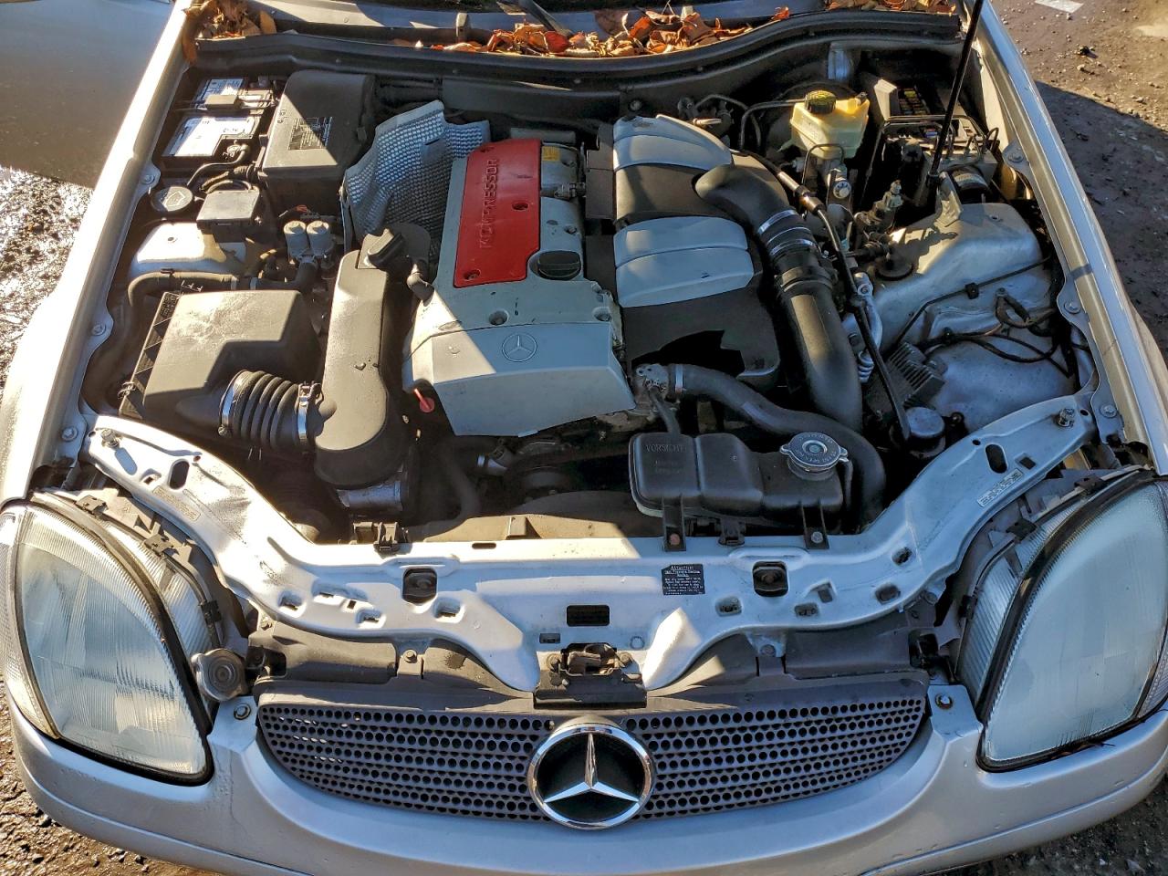 2001 Mercedes-benz Slk 230 Kompressor Silver vin: WDBKK49F41F176211