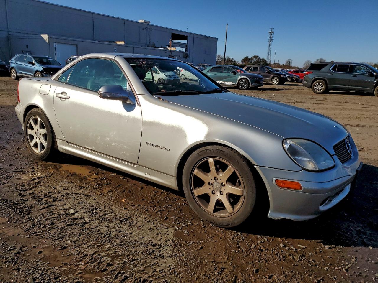 2001 Mercedes-benz Slk 230 Kompressor Silver vin: WDBKK49F41F176211