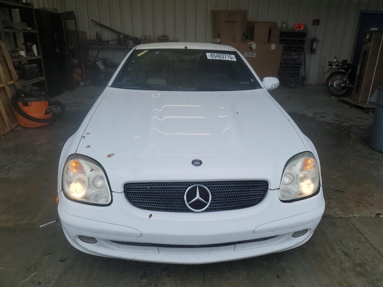 2001 Mercedes-benz Slk 230 Kompressor White vin: WDBKK49F41F184745