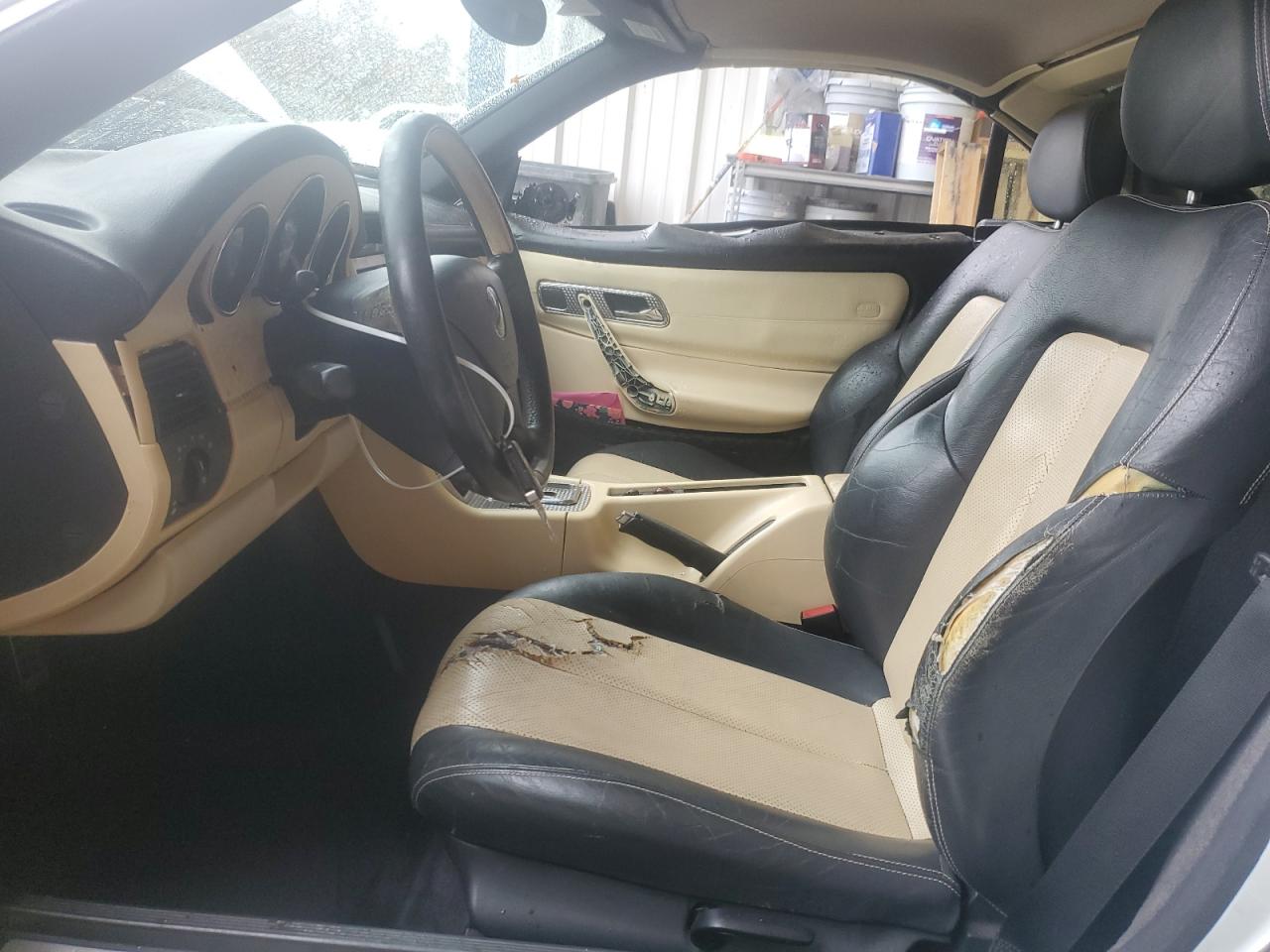 2001 Mercedes-benz Slk 230 Kompressor White vin: WDBKK49F41F184745