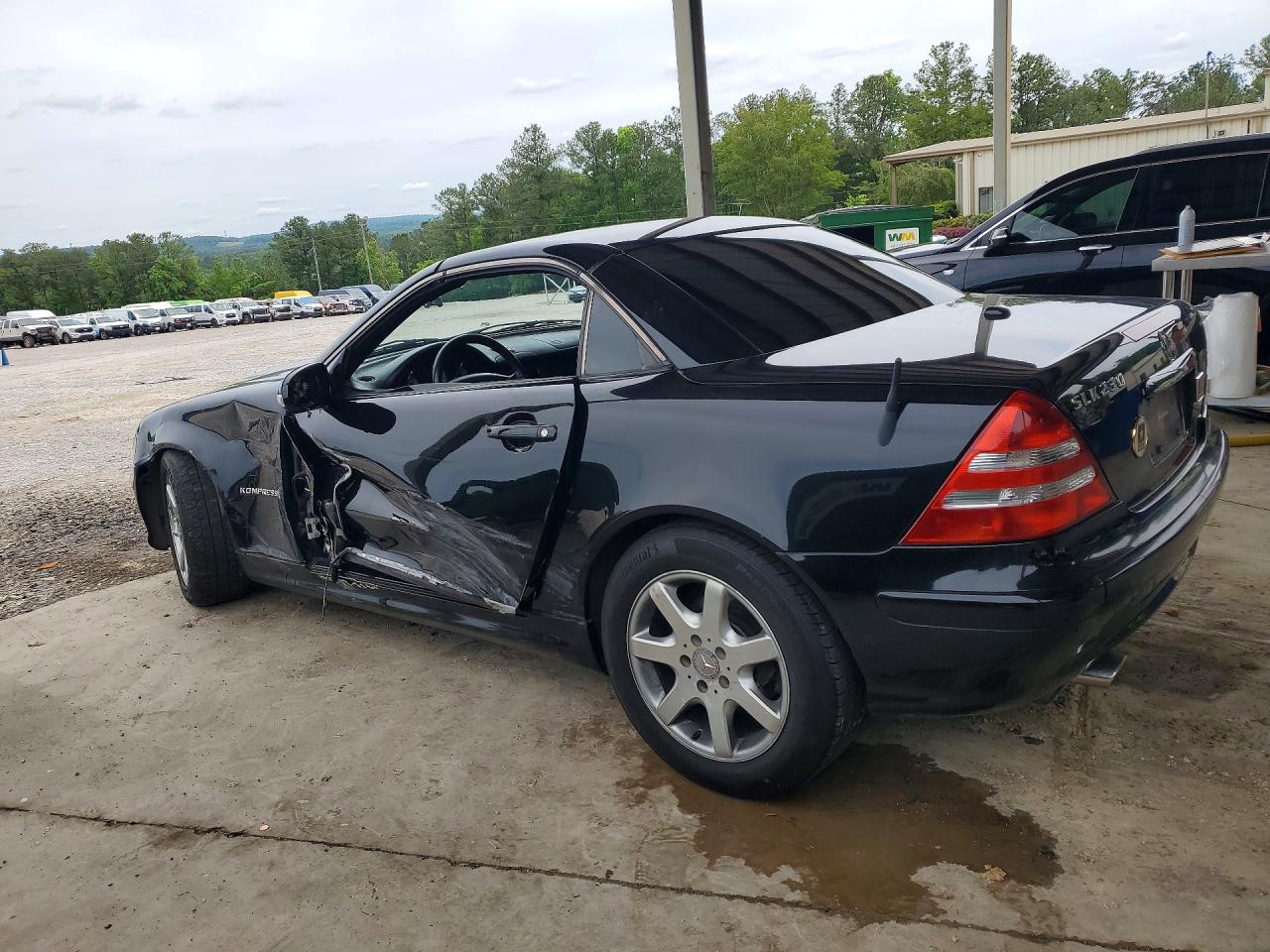 2001 Mercedes-benz Slk 230 Kompressor Черный vin: WDBKK49F41F212687