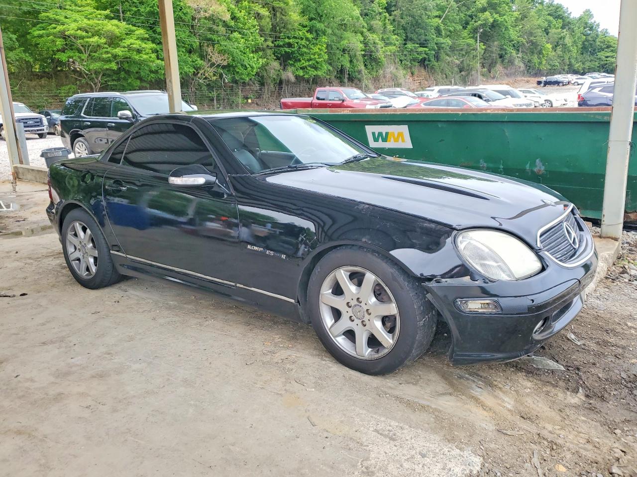 2001 Mercedes-benz Slk 230 Kompressor Черный vin: WDBKK49F41F212687