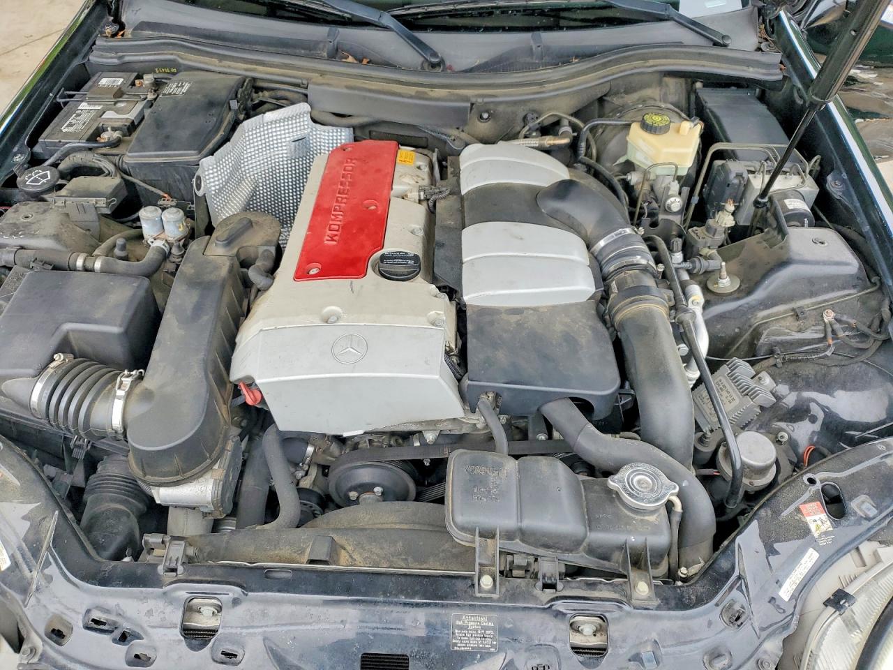 2001 Mercedes-benz Slk 230 Kompressor Черный vin: WDBKK49F41F212687