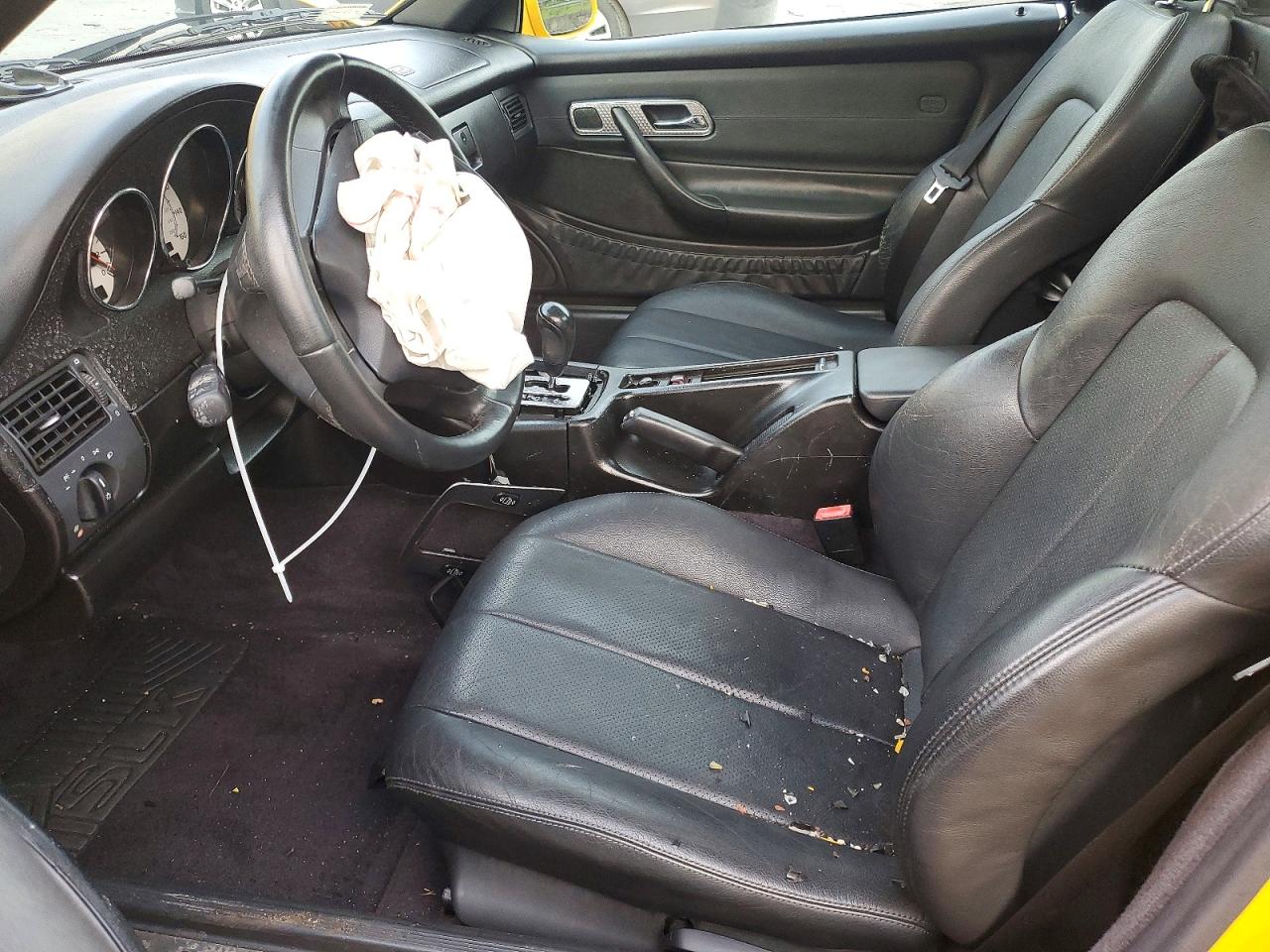 2001 Mercedes-benz Slk 230 Kompressor Yellow vin: WDBKK49F51F189226
