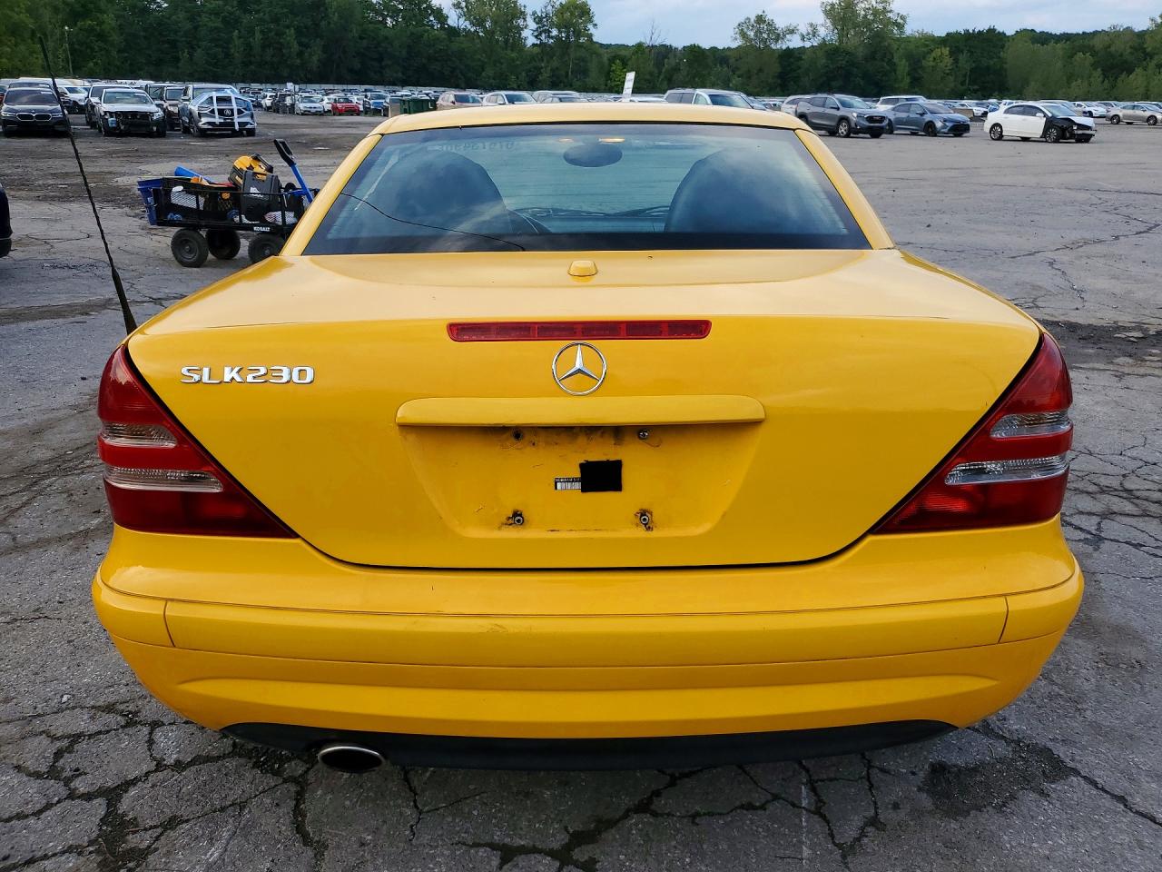 2001 Mercedes-benz Slk 230 Kompressor Yellow vin: WDBKK49F51F189226