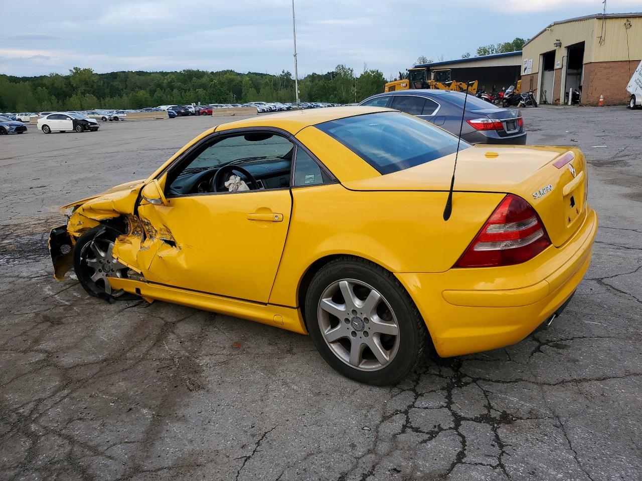 2001 Mercedes-benz Slk 230 Kompressor Yellow vin: WDBKK49F51F189226