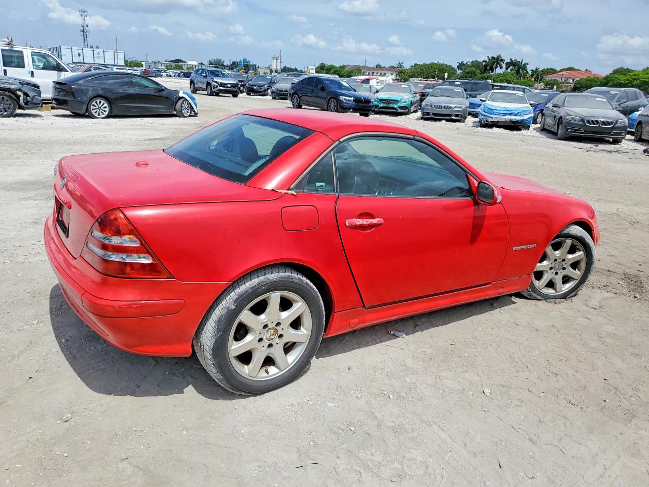 2004 Mercedes-benz Slk 230 Kompressor Red vin: WDBKK49F54F305447
