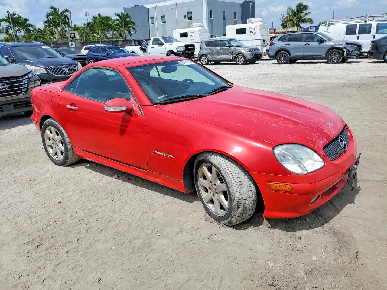 2004 Mercedes-benz Slk 230 Kompressor Red vin: WDBKK49F54F305447