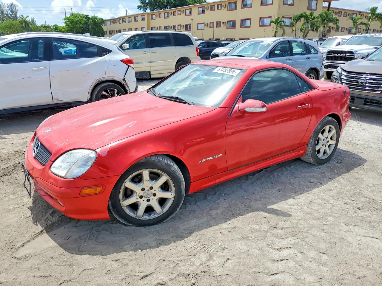 2004 Mercedes-benz Slk 230 Kompressor Red vin: WDBKK49F54F305447