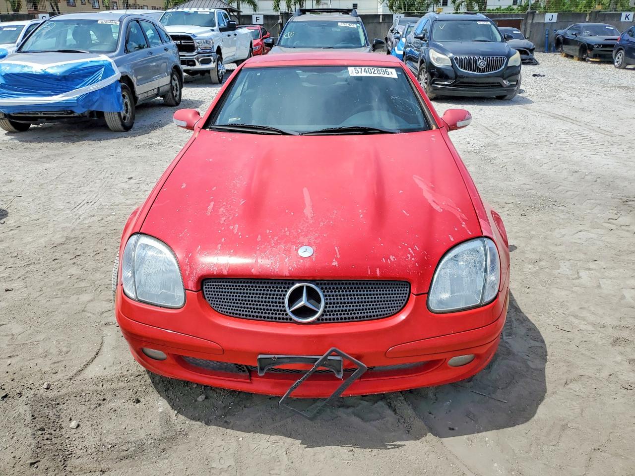 2004 Mercedes-benz Slk 230 Kompressor Red vin: WDBKK49F54F305447