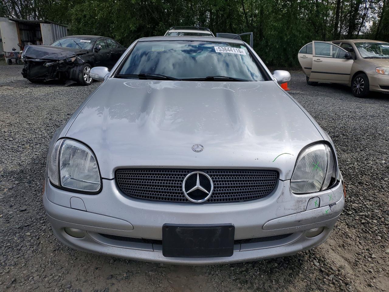 2004 Mercedes-benz Slk 230 Kompressor Silver vin: WDBKK49F54F306632