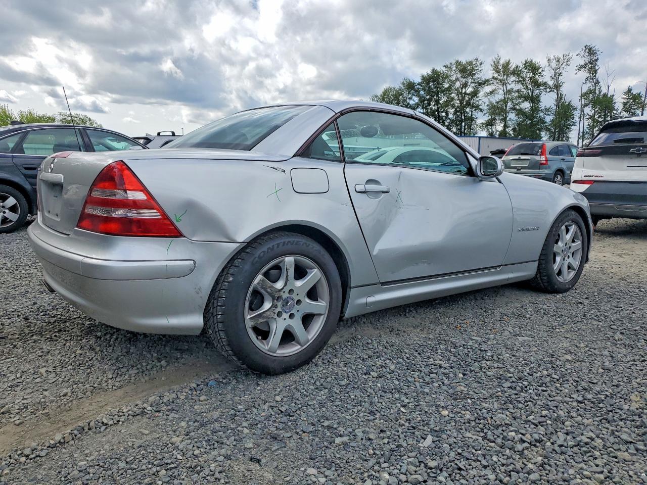 2004 Mercedes-benz Slk 230 Kompressor Silver vin: WDBKK49F54F306632