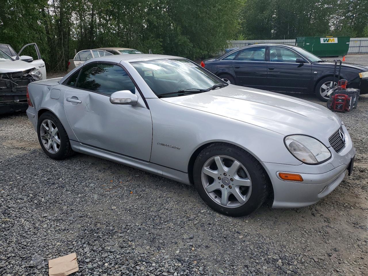 2004 Mercedes-benz Slk 230 Kompressor Silver vin: WDBKK49F54F306632