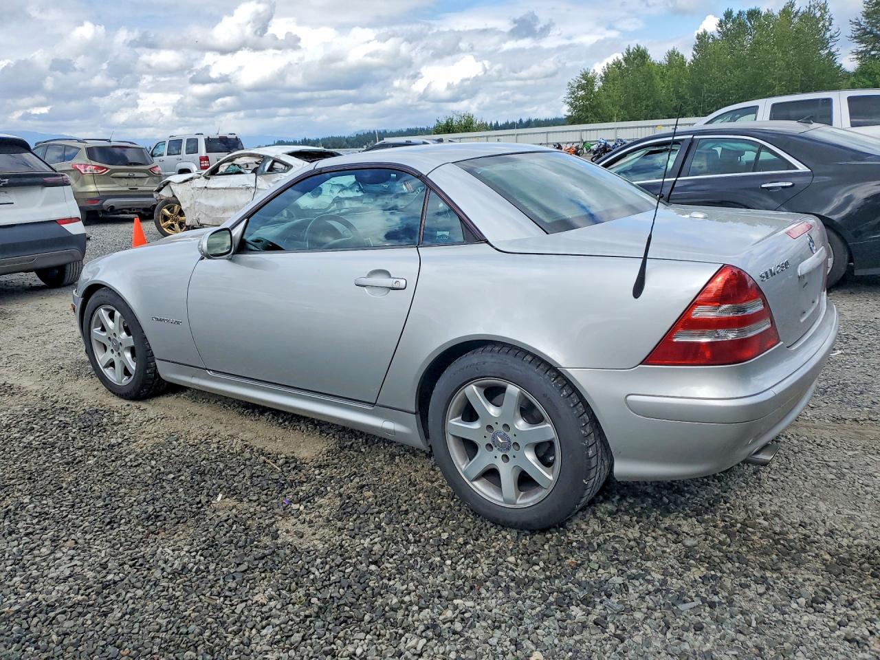 2004 Mercedes-benz Slk 230 Kompressor Silver vin: WDBKK49F54F306632
