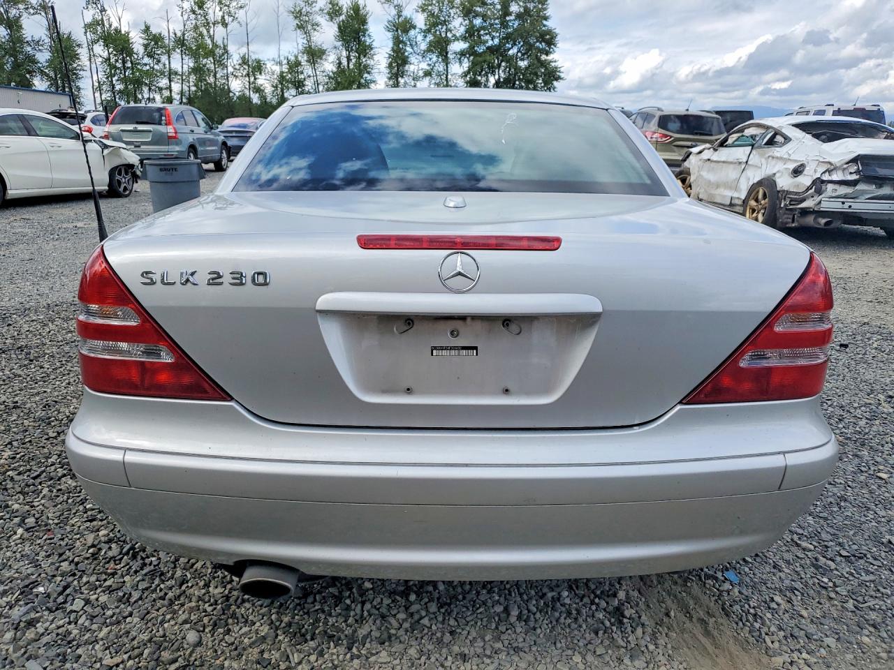 2004 Mercedes-benz Slk 230 Kompressor Silver vin: WDBKK49F54F306632