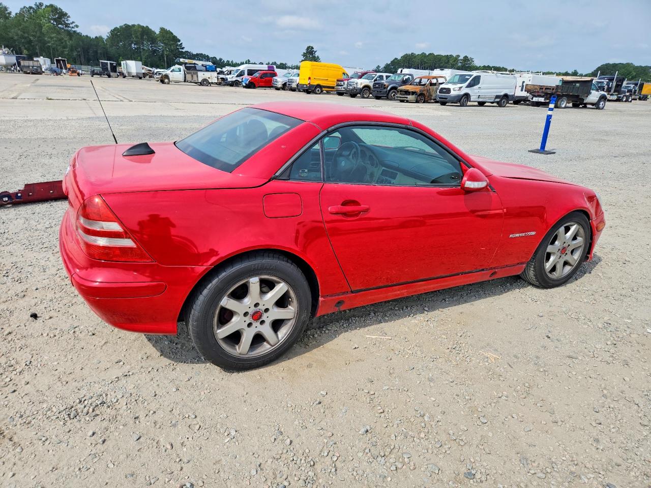 2001 Mercedes-benz Slk 230 Kompressor Red vin: WDBKK49F61F187467