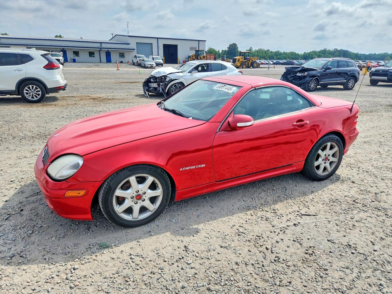 2001 Mercedes-benz Slk 230 Kompressor Красный vin: WDBKK49F61F187467