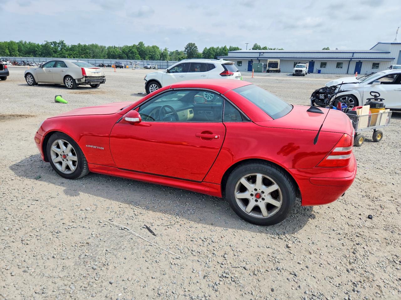 2001 Mercedes-benz Slk 230 Kompressor Red vin: WDBKK49F61F187467