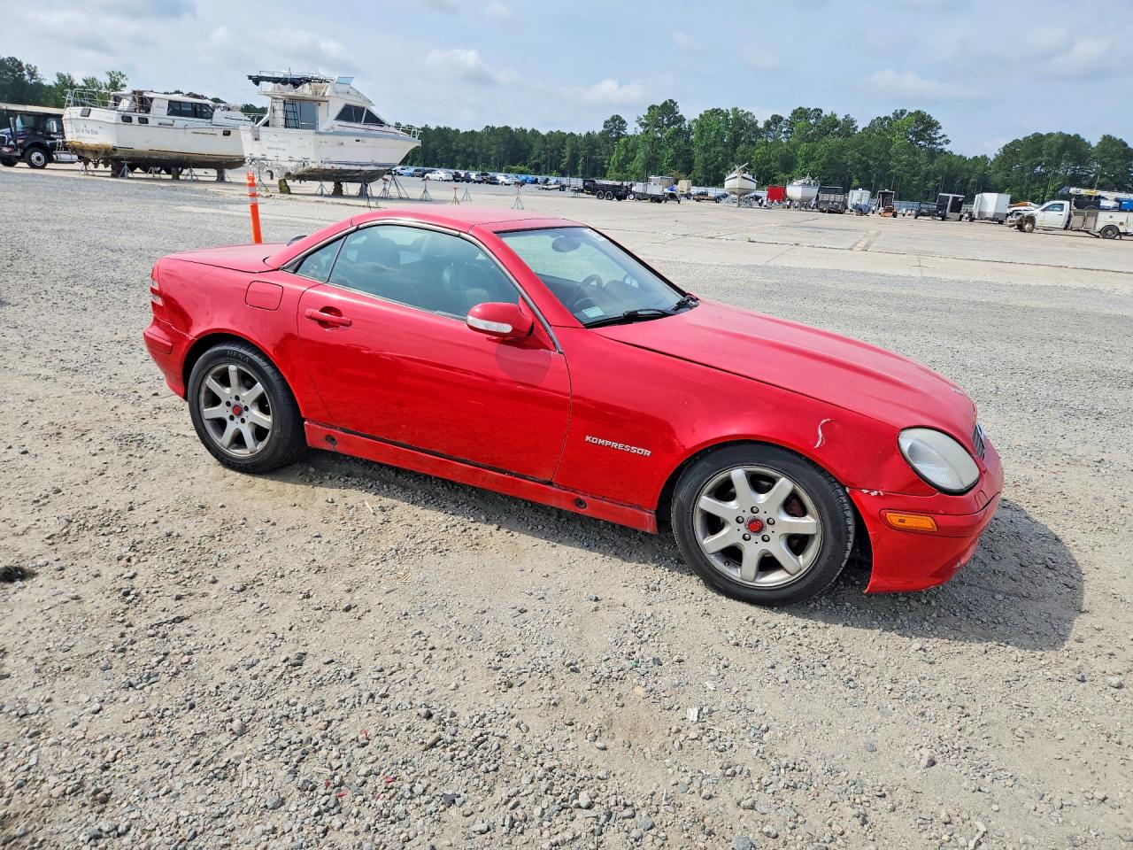 2001 Mercedes-benz Slk 230 Kompressor Red vin: WDBKK49F61F187467