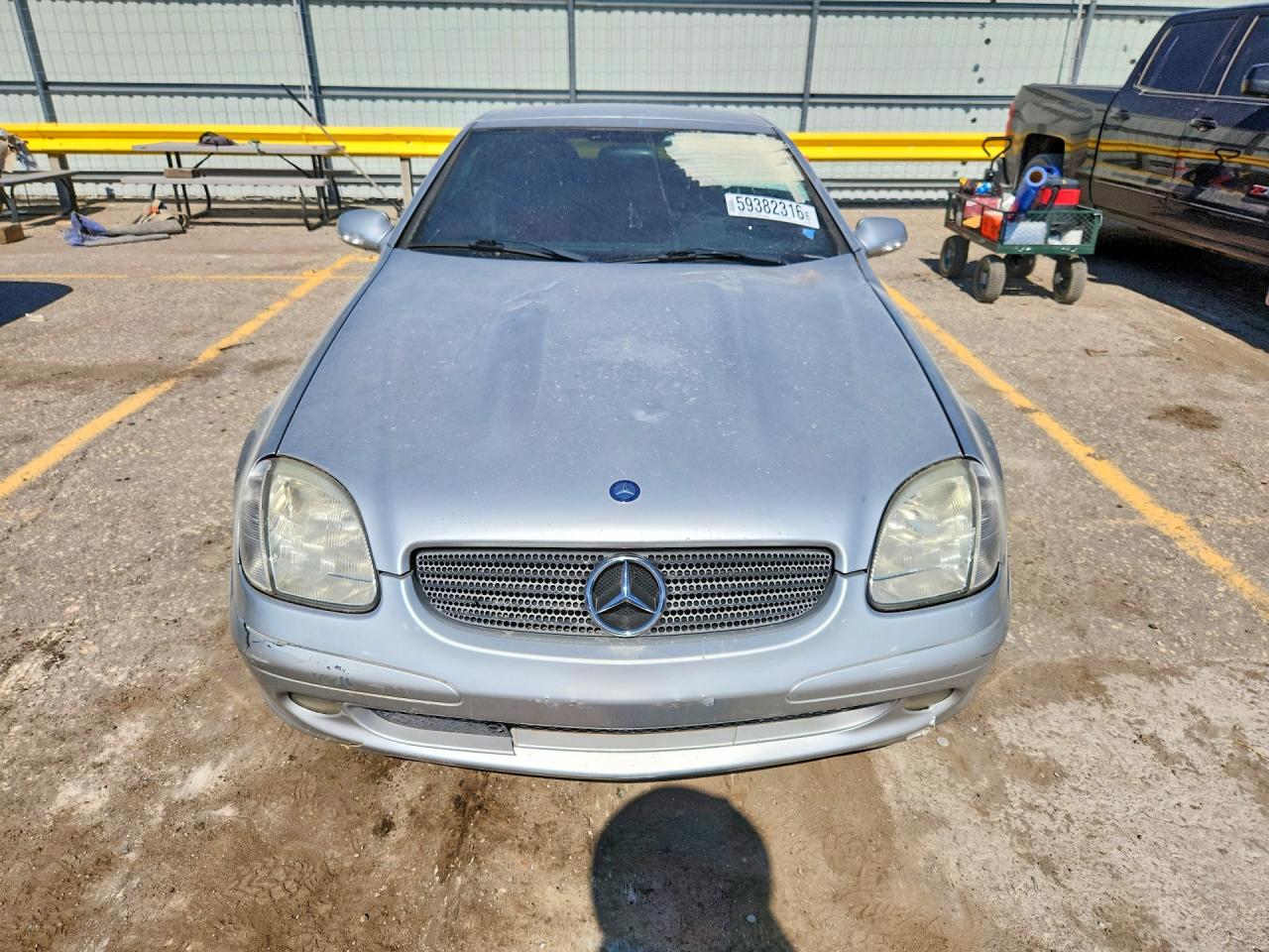 2001 Mercedes-benz Slk 230 Kompressor Gray vin: WDBKK49F61F197996