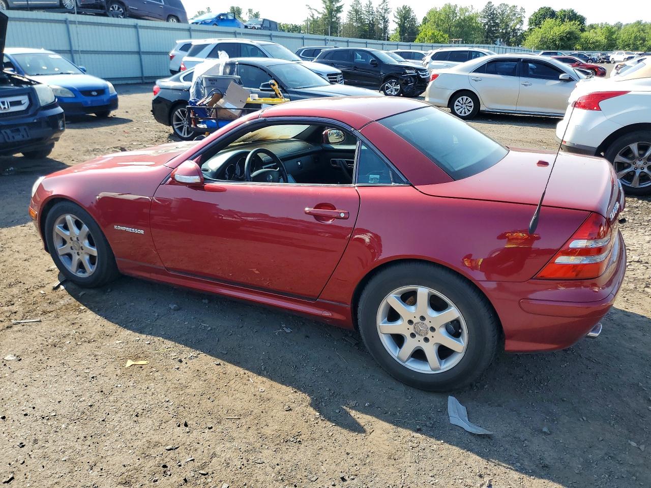2001 Mercedes-benz Slk 230 Kompressor Red vin: WDBKK49F61F202310
