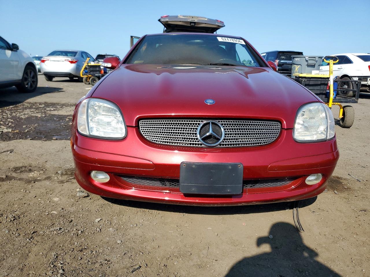 2001 Mercedes-benz Slk 230 Kompressor Red vin: WDBKK49F61F202310