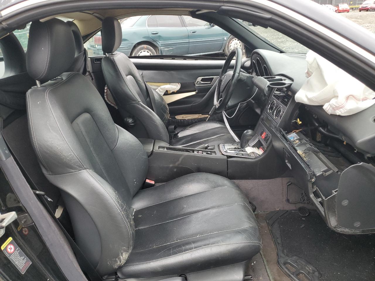 2001 Mercedes-benz Slk 230 Kompressor Black vin: WDBKK49F61F221150
