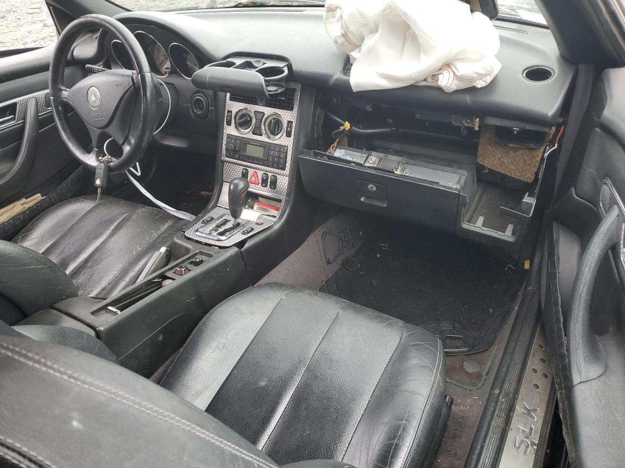 2001 Mercedes-benz Slk 230 Kompressor Black vin: WDBKK49F61F221150