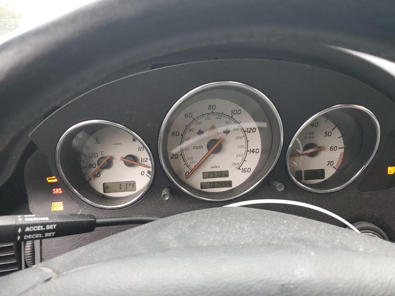 2001 Mercedes-benz Slk 230 Kompressor Black vin: WDBKK49F61F221150