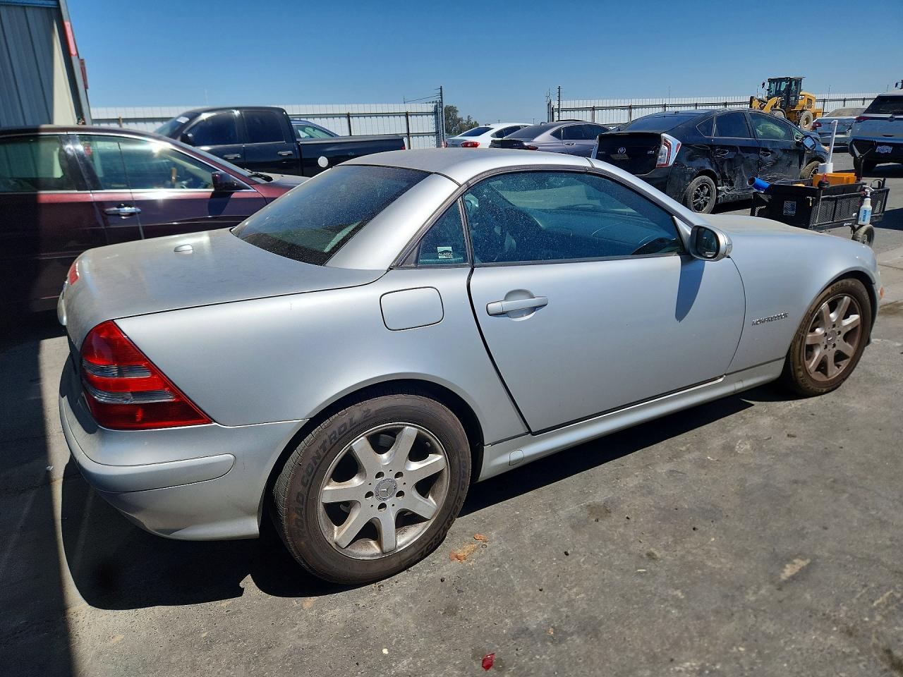 2002 Mercedes-benz Slk 230 Kompressor Silver vin: WDBKK49F62F252545