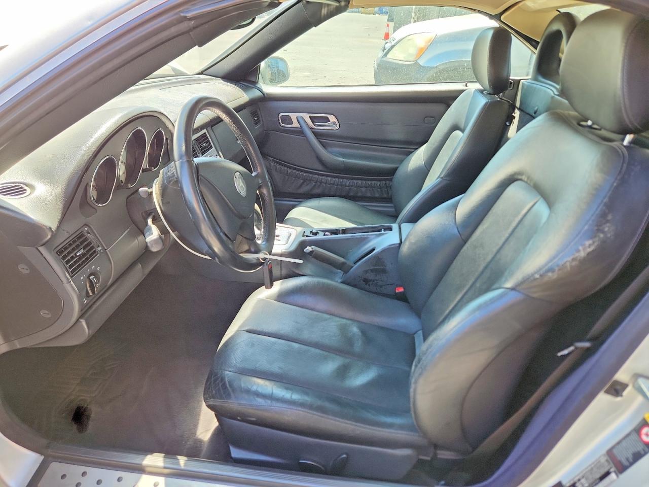 2002 Mercedes-benz Slk 230 Kompressor Silver vin: WDBKK49F62F252545
