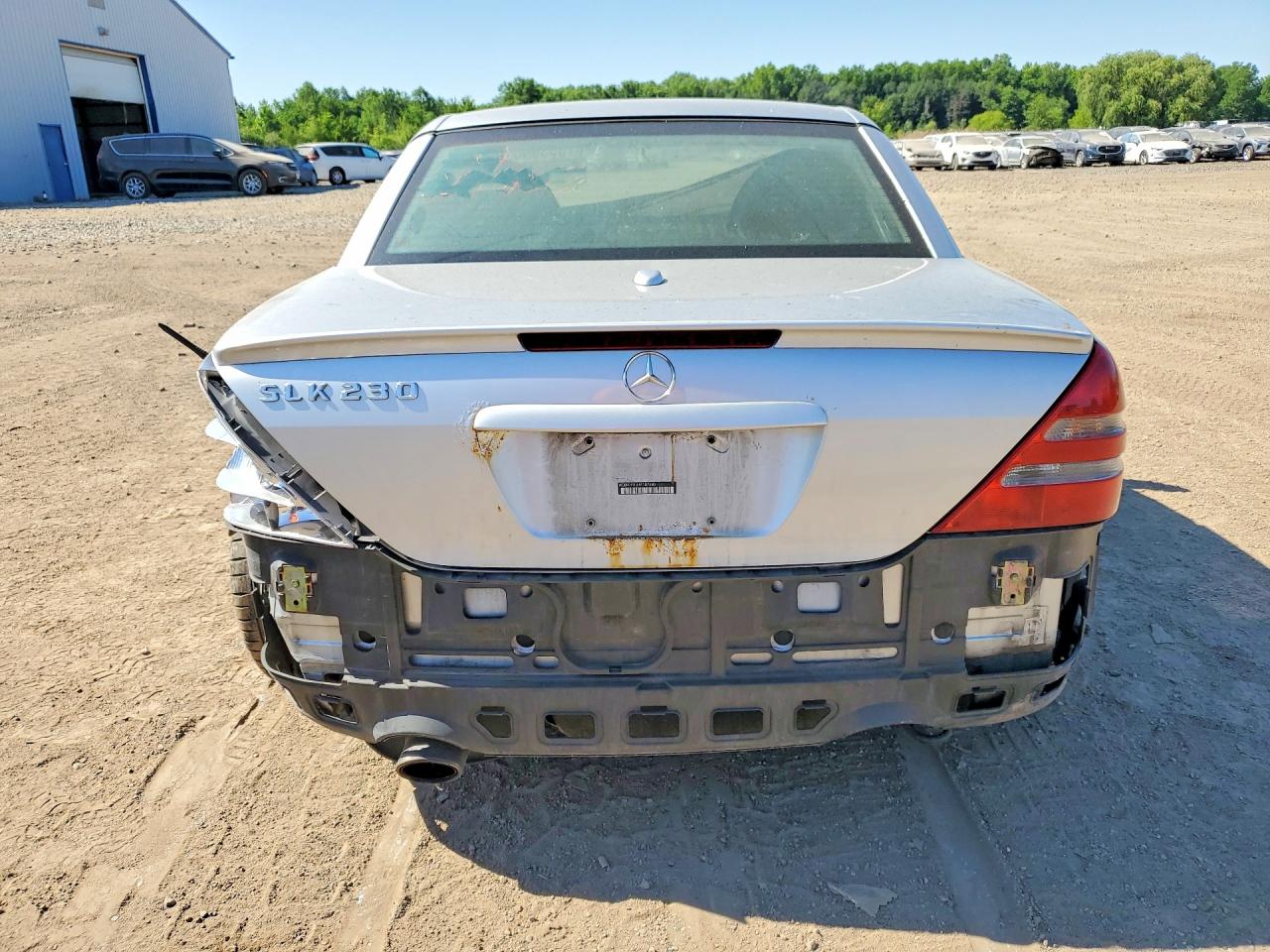2004 Mercedes-benz Slk 230 Kompressor Silver vin: WDBKK49F64F307580