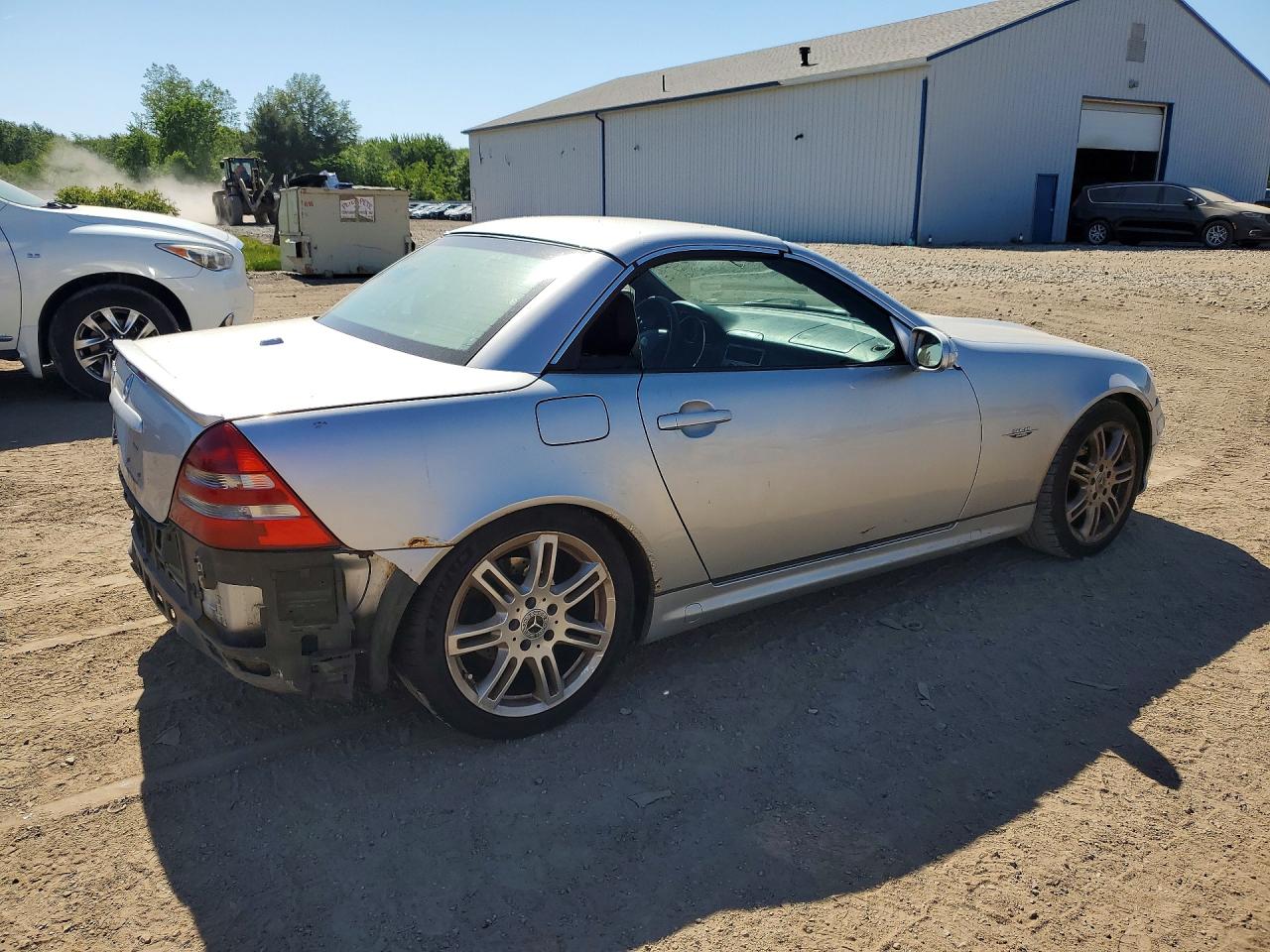 2004 Mercedes-benz Slk 230 Kompressor Silver vin: WDBKK49F64F307580
