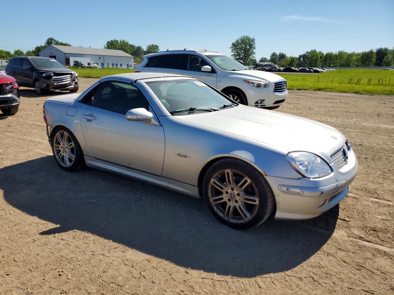 2004 Mercedes-benz Slk 230 Kompressor Silver vin: WDBKK49F64F307580