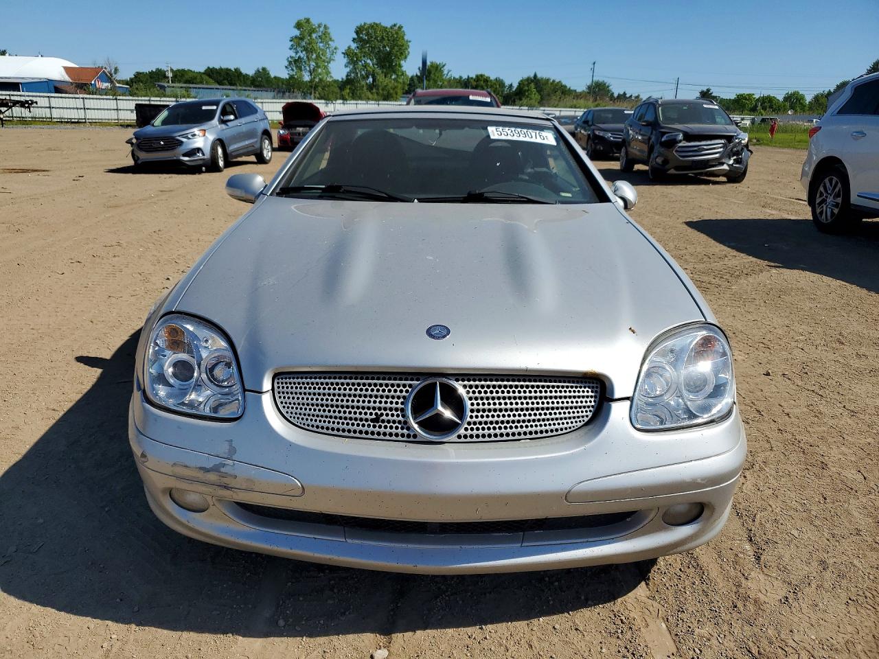 2004 Mercedes-benz Slk 230 Kompressor Silver vin: WDBKK49F64F307580