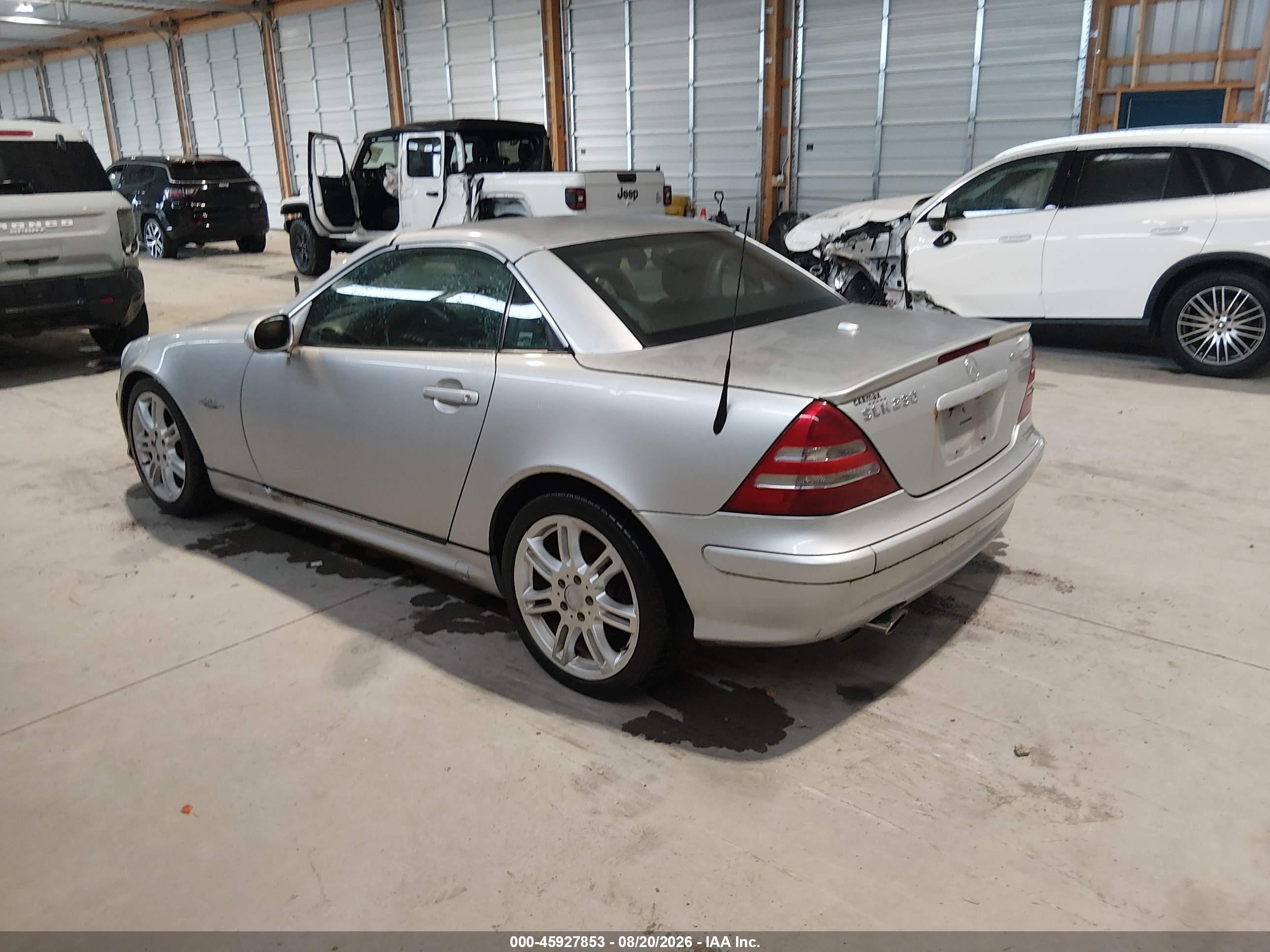 2004 Mercedes-benz Slk 230 Kompressor Серебряный vin: WDBKK49F64F311404
