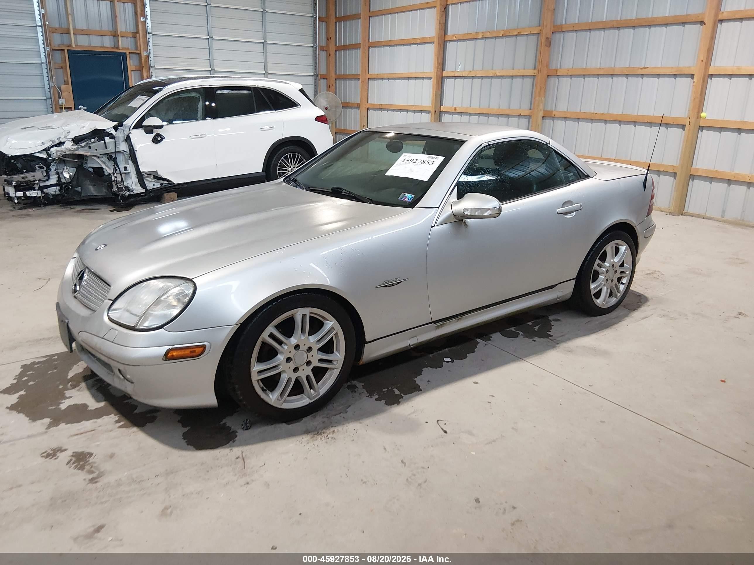2004 Mercedes-benz Slk 230 Kompressor Серебряный vin: WDBKK49F64F311404