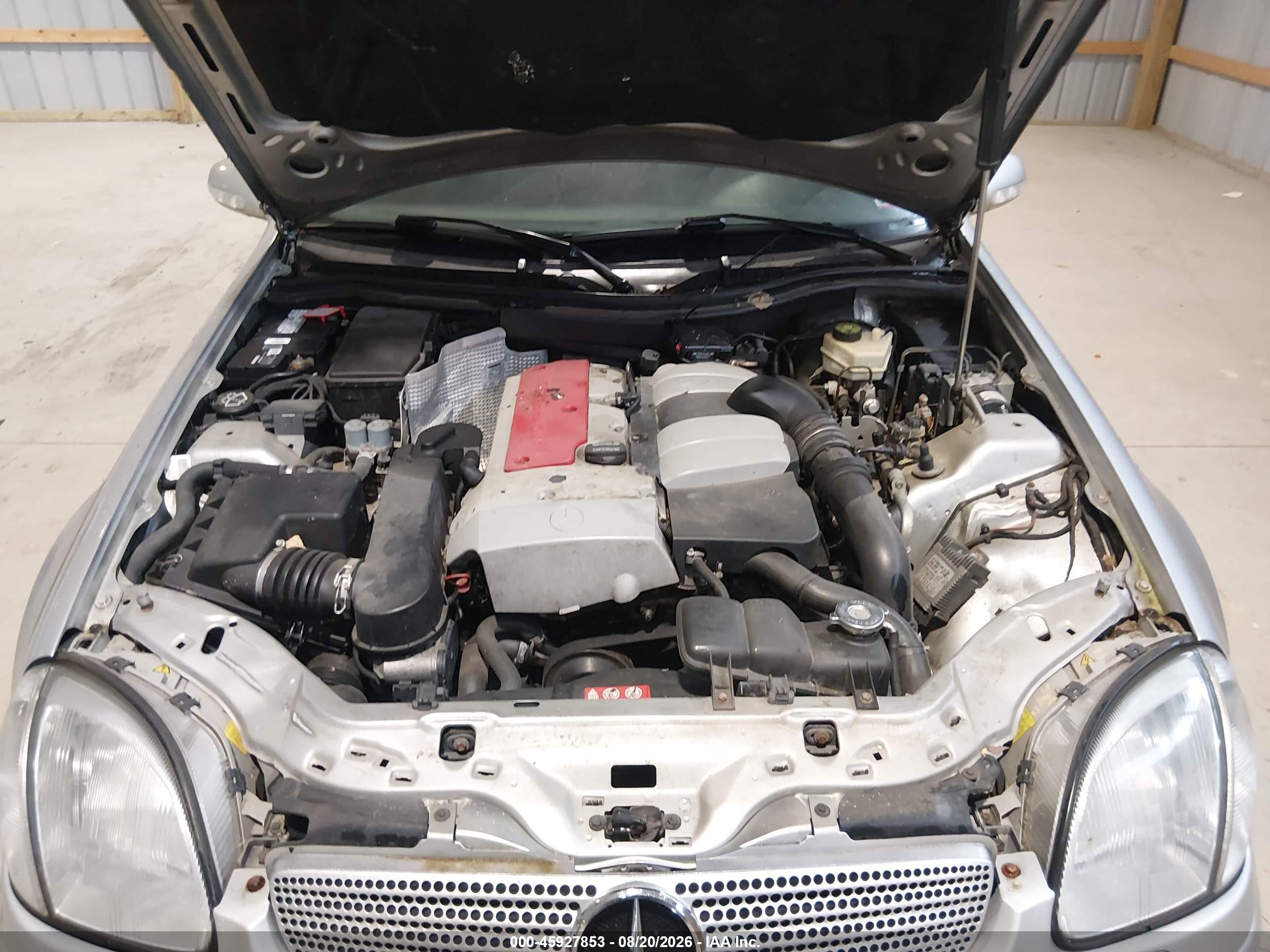 2004 Mercedes-benz Slk 230 Kompressor Серебряный vin: WDBKK49F64F311404