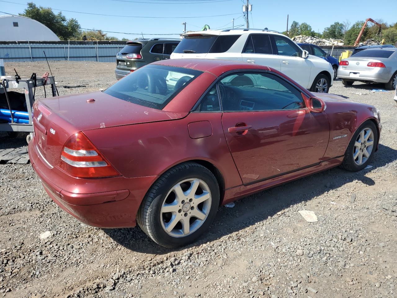 2001 Mercedes-benz Slk 230 Kompressor Red vin: WDBKK49F71F188997