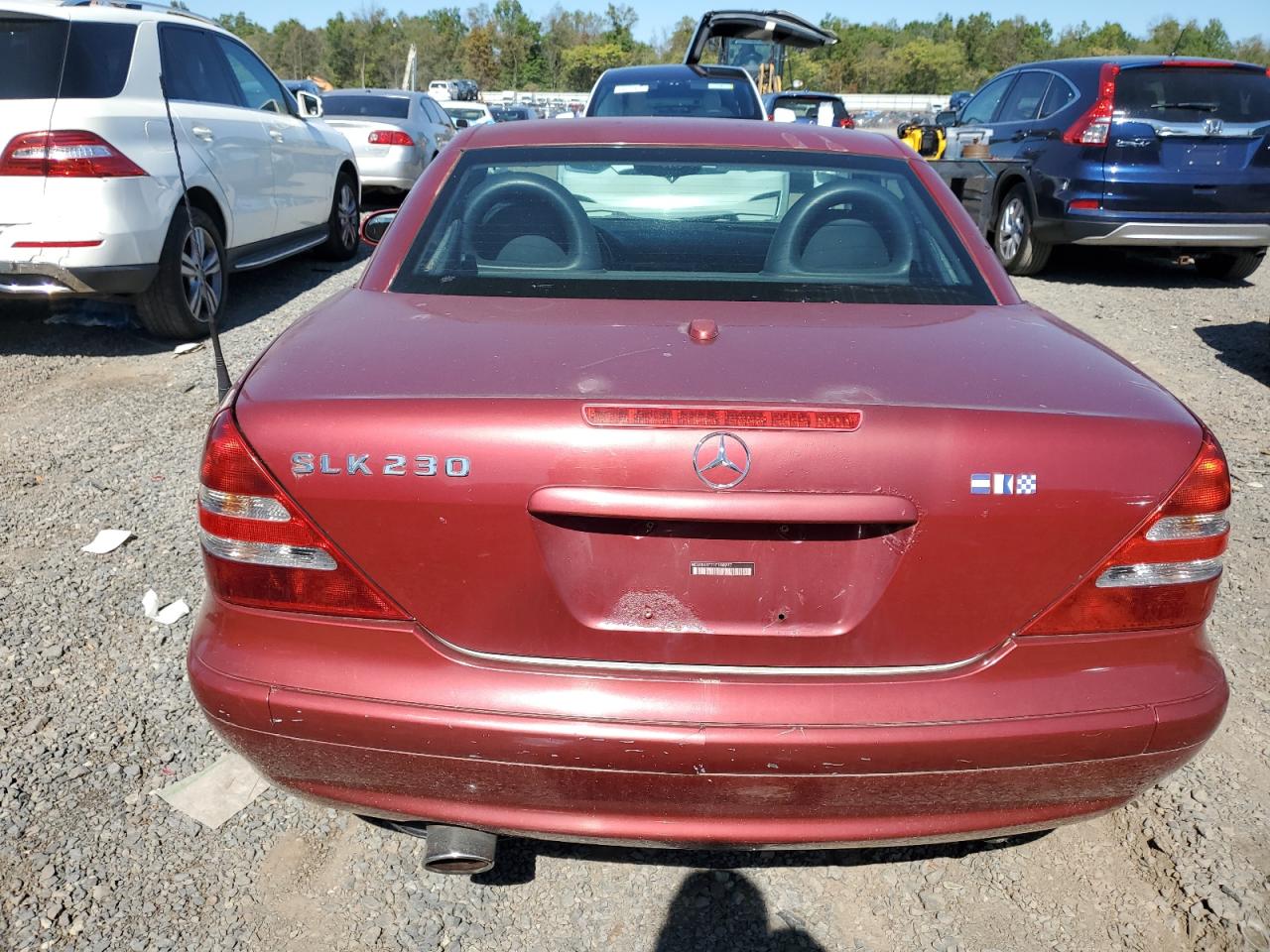 2001 Mercedes-benz Slk 230 Kompressor Red vin: WDBKK49F71F188997