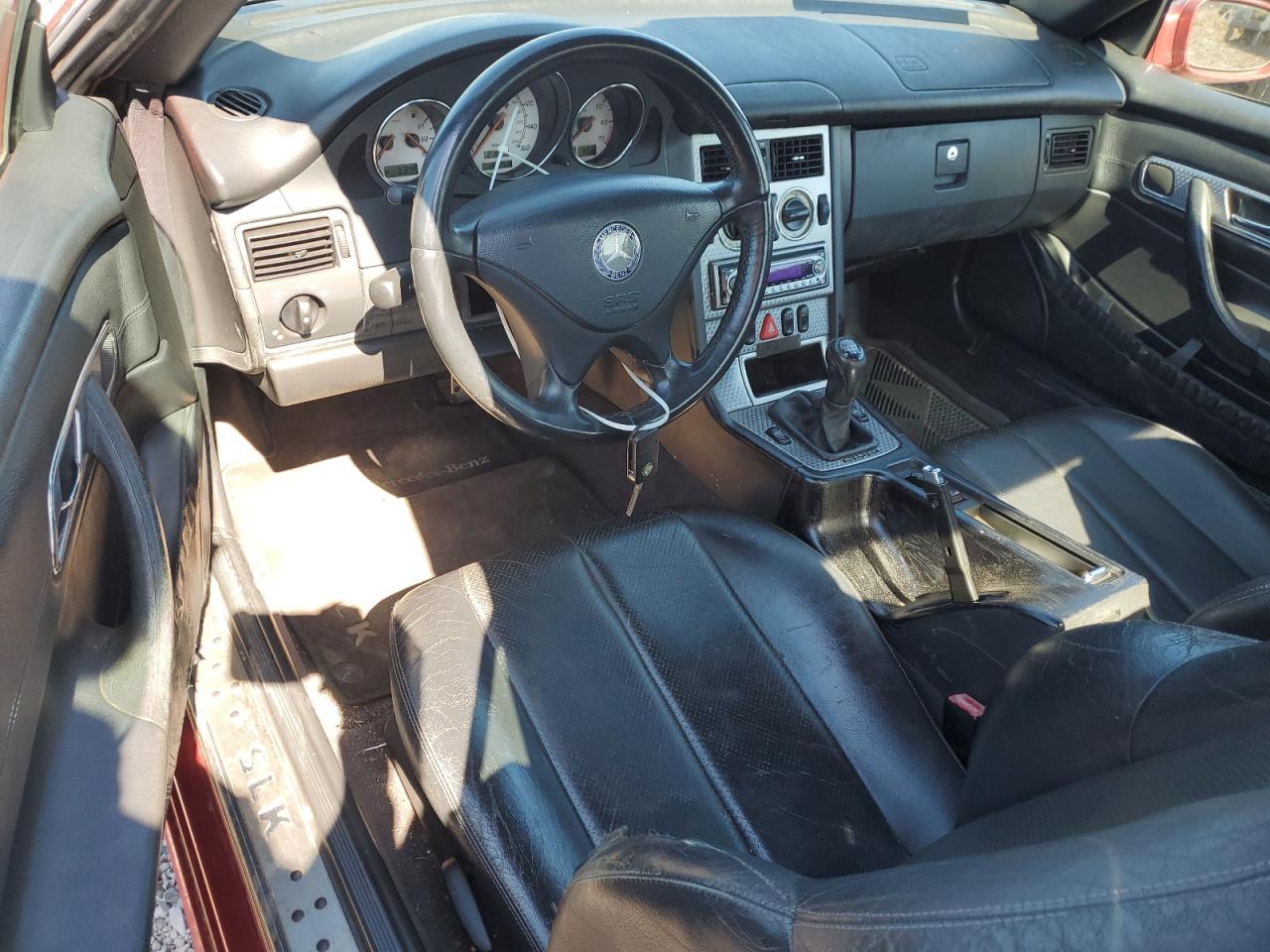 2001 Mercedes-benz Slk 230 Kompressor Red vin: WDBKK49F71F188997