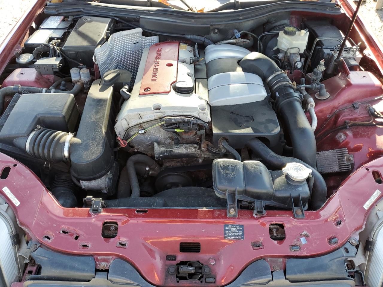 2001 Mercedes-benz Slk 230 Kompressor Red vin: WDBKK49F71F188997