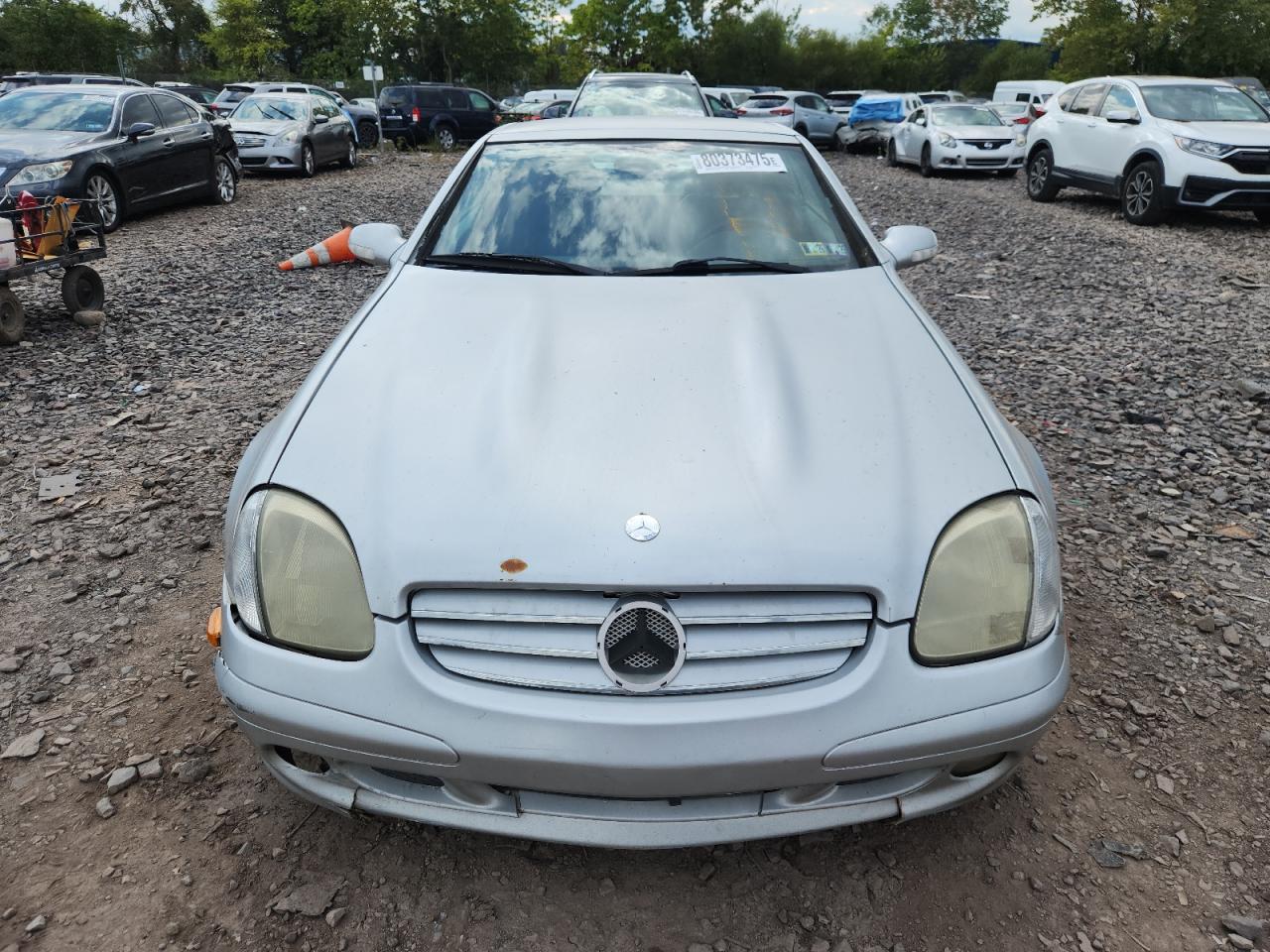 2001 Mercedes-benz Slk 230 Kompressor Silver vin: WDBKK49F71F223246