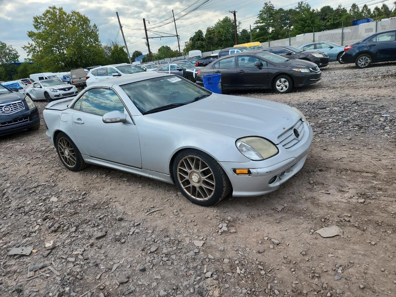 2001 Mercedes-benz Slk 230 Kompressor Silver vin: WDBKK49F71F223246